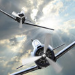 The Fighters. Retro technology theme.