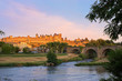 Carcassonne, France at Sunset