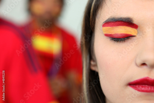 Photo: Spanish fans Spanish fans