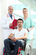 Foto: Hospital patient in wheelchair Hospital patient in wheelchair