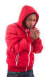 Photo: African American man wearing a winter coat African American man wearing a winter coat