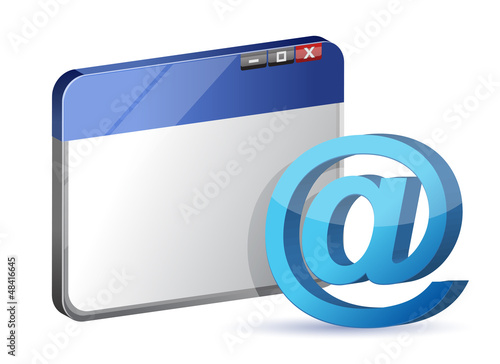 Illustration: email symbol browser email symbol browser