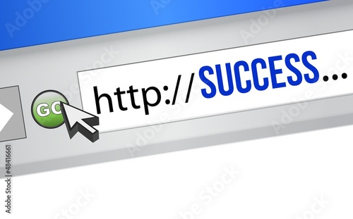 Illustration: Online Business Success Online Business Success