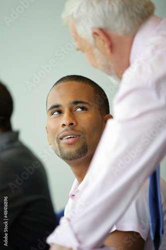 Photo: young black man and senior young black man and senior