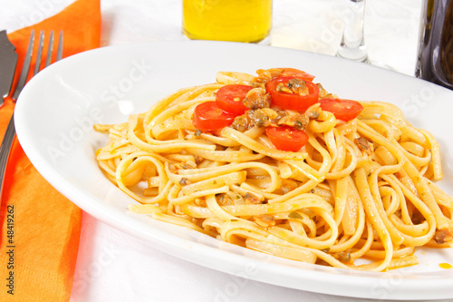 Photo: clams spaghetti clams spaghetti