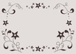 Frame with floral Ornaments in brown