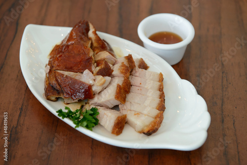 Photo: Roasted pork and duck Roasted pork and duck