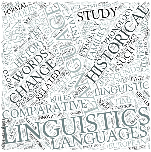 Vector: Historical linguistics Disciplines Concept Historical linguistics Disciplines Concept