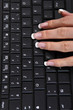 Manicured hand