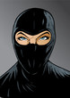 Intense Ninja girl, thief or special forces.
