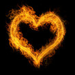 Illustration: Heart made of fire Heart made of fire