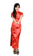 pretty women with cheongsam