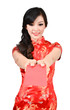 pretty women with cheongsam