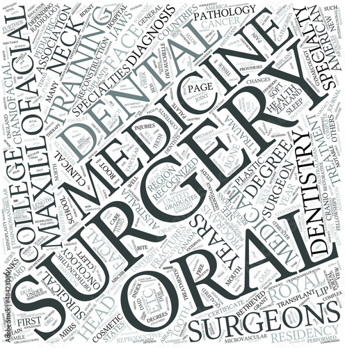 Vector: Oral and maxillofacial surgery Disciplines Concept Oral and maxillofacial surgery Disciplines Concept