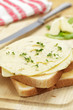 Toast mit Bärlauchkäse