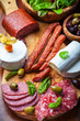 Antipasto catering platter 