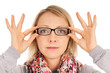 Woman with glasses