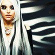 Beauty Fashion Girl black and white style