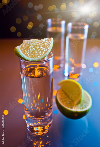 Photo: tequila and lime tequila and lime