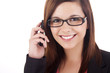 Young woman talking on mobile phone