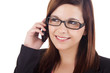 Young woman talking on mobile phone