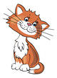 Vector: Cartoon little kitten Cartoon little kitten