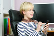 girl with smart phone