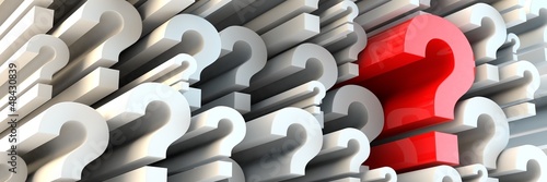 Illustration: red question mark red question mark