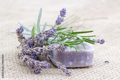 Photo: bar of natural soap with herbs bar of natural soap with herbs
