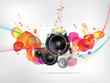 Vector: abstract music background abstract music background