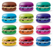 vector macarons