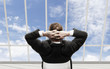businessman sitting in a chair