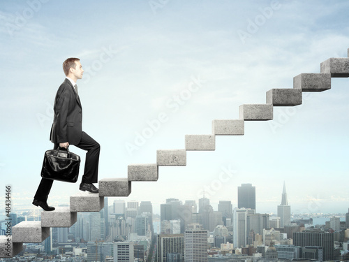 Photo: stepping up a staircase stepping up a staircase