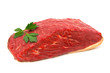 Tafelspitz auf weiß isoliert (frisches Fleisch vom Rind)
