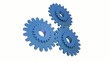 Engranajes azules