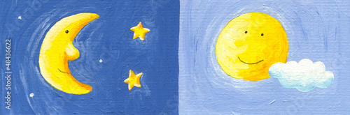 Illustration: Sun and Moon Sun and Moon