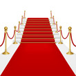 Red carpet with ladder