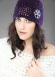 Photo: Beautiful young woman with knitted hat Beautiful young woman with knitted hat