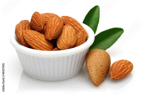 Photo: almonds in a bowl almonds in a bowl