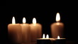 Beautiful burning candles