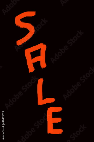Illustration: Sale rot vertikal Sale rot vertikal