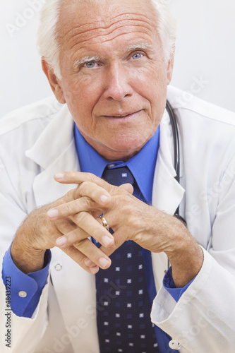 Photo: Senior Male Doctor With Stethoscope Senior Male Doctor With Stethoscope