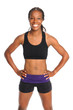 Woman Posing in Exercise Clothing