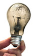 Old burned light bulb