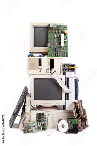 Photo: computer and electronic waste computer and electronic waste
