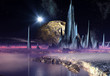 Illustration: Alien Planet - Computer Artwork Alien Planet - Computer Artwork