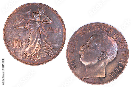 Photo: 10 Cent. Vittorio Emanuele III 10 Cent. Vittorio Emanuele III