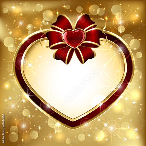 Vector: Heart and bow Heart and bow