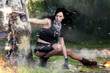 Photo: beautiful girl with weapon beautiful girl with weapon
