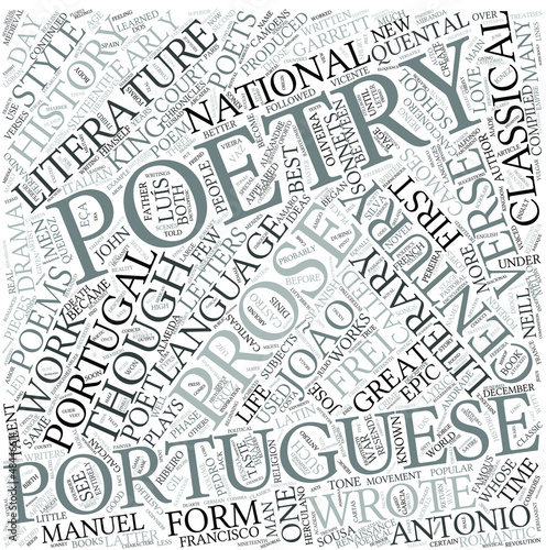 Vector: Portuguese literature Disciplines Concept Portuguese literature Disciplines Concept